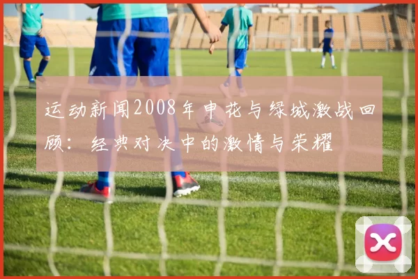 运动新闻2008年申花与绿城激战回顾：经典对决中的激情与荣耀